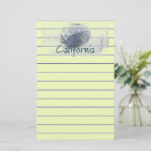 Kalifornien Briefpapier (Stehend Vorderseite)