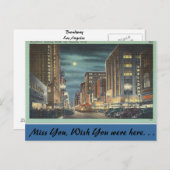 Kalifornien, Broadway, Los Angeles Postkarte (Vorne/Hinten)