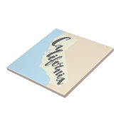 Kalifornien-Bürsten-Beschriftung mit Fliese (Seite)