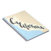 Kalifornien-Bürsten-Beschriftung mit Notizblock (Rechte Seite)