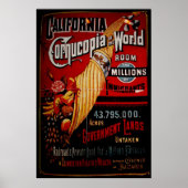 Kalifornien Cornucopia der Welt Poster (Vorne)