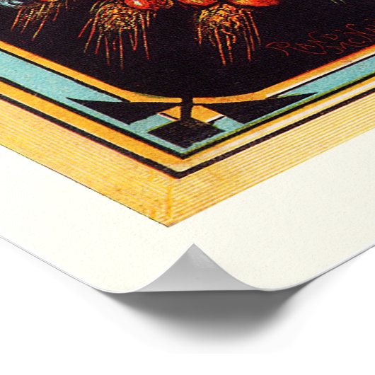 Kalifornien - Cornucopia of the World Poster (Ecke)