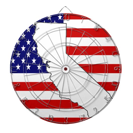 KALIFORNIEN DARTSCHEIBE (vorne)