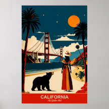 Kalifornien: Das Golden Staat Travel Poster