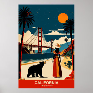 Kalifornien: Das Golden Staat Travel Poster