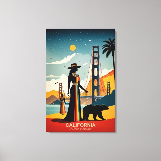 Kalifornien: Das Herz der Innovation Leinwanddruck (Vorderseite)