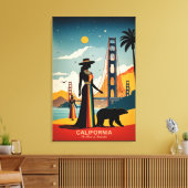 Kalifornien: Das Herz der Innovation Leinwanddruck (Insitu (Wohnzimmer))