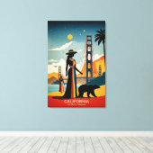 Kalifornien: Das Herz der Innovation Leinwanddruck (Insitu (Holzboden))