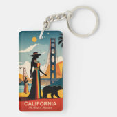 Kalifornien: Das Herz der Innovation Schlüsselanhänger (Rückseite)
