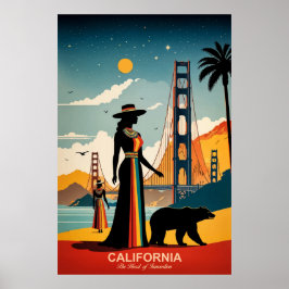 Kalifornien: Das Herz-Innovation-Reiseplakat Poster