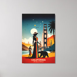 Kalifornien: Das Land der Abenteuer Leinwanddruck