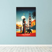 Kalifornien: Das Land der Abenteuer Leinwanddruck (Insitu (Holzboden))