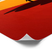 Kalifornien: Das Land der Abenteuer Reiseplakat Poster (Ecke)