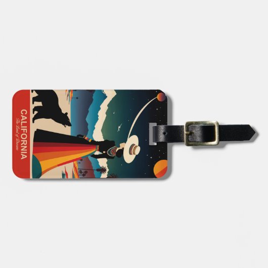 Kalifornien: Das Land der Träume - Gepäckmarke Gepäckanhänger (Vorderseite horizontal)