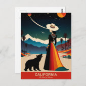 Kalifornien: Das Land der Träume Postkarte (Vorne/Hinten)