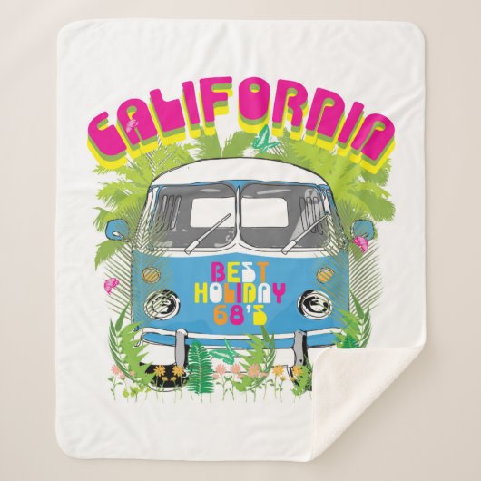 Kalifornien, das Van surft Sherpadecke (Vorderseite)