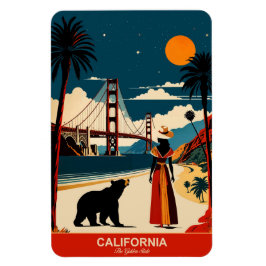 Kalifornien: Der goldene Staat flexibel Magnet