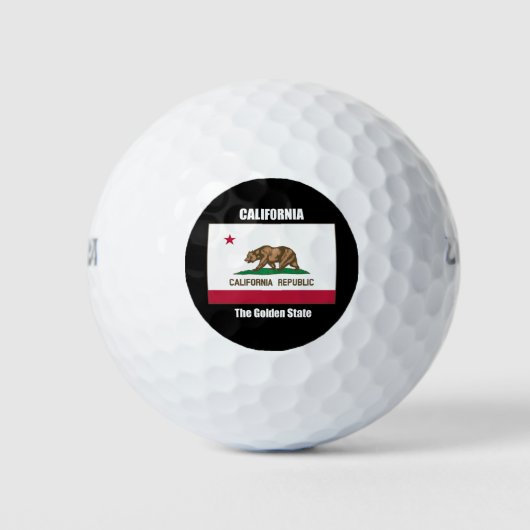 Kalifornien, der goldene Staat Golfball (Vorderseite)