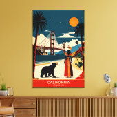 Kalifornien: Der goldene Staat Leinwanddruck (Insitu (Wohnzimmer))