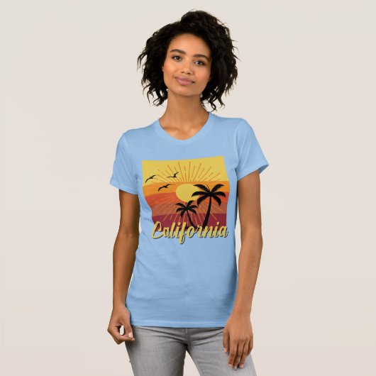 Kalifornien-Design - Frauen-Bella+Leinwand-Slim-Fi T-Shirt (Vorne ganz)