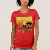 Kalifornien-Design - Frauen-Bella+Leinwand-Slim-Fi T-Shirt (Vorderseite)