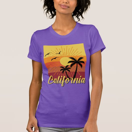 Kalifornien-Design - Frauen-Bella+Leinwand-Slim-Fi T-Shirt (Vorderseite)