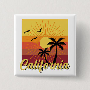 Kalifornien-Design - Square Button