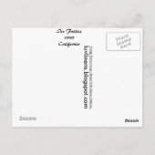 Kalifornien, Die Eisfalten von 1940 Postkarte (Rückseite)