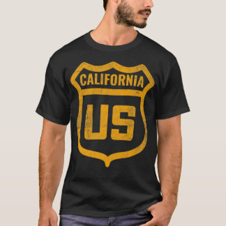 Kalifornien - Die US-Autobahn hat einen verwittert T-Shirt