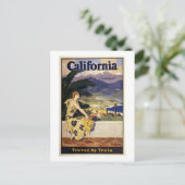 Kalifornien diesen Sommer. Fahrt mit dem Zug Postkarte (Stehend Vorderseite)
