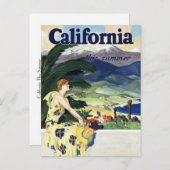 Kalifornien dieser Sommer Ankündigungspostkarte (Vorne/Hinten)