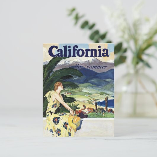Kalifornien dieser Sommer Ankündigungspostkarte (Stehend Vorderseite)