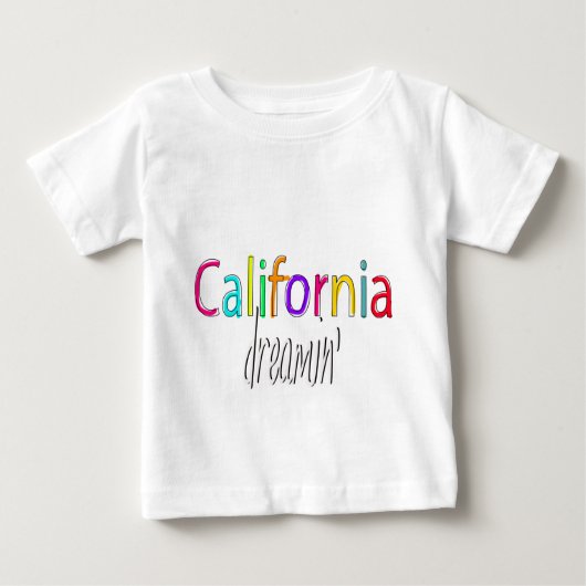 Kalifornien Dreamin Baby T-shirt (Vorderseite)