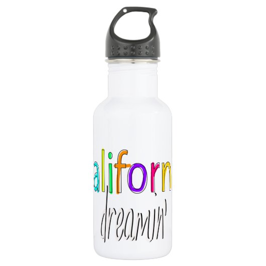 Kalifornien Dreamin Trinkflasche (Vorderseite)