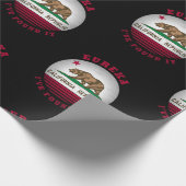 KALIFORNIEN EUREKA STAAT FLAG GESCHENKPAPIER (Ecke)