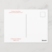 KALIFORNIEN FARBE FEIERFEIERN: AUGUST POSTCARD POSTKARTE (Rückseite)