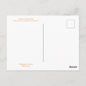 KALIFORNIEN FARBE FEIERFEIERN: FEBRUAR POSTCARD POSTKARTE (Rückseite)