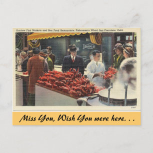 Kalifornien, Fishermans Wharf Postkarte