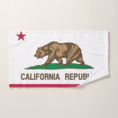 KALIFORNIEN-FLAGGE BADHANDTUCH SET (Handtuch)