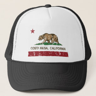 Kalifornien-Flagge Costa Mesa beunruhigt Truckerkappe