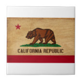 Kalifornien-Flagge Fliese (Vorderseite)