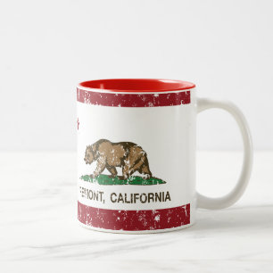 Kalifornien-Flagge Fremont Zweifarbige Tasse