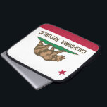 Kalifornien-Flagge Laptopschutzhülle<br><div class="desc">Kalifornien-Flagge</div>
