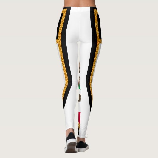 Kalifornien-Flagge Leggings (Rückseite)