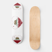 Kalifornien-Flagge Monterey-Parkherz beunruhigt Skateboard (Vorderseite)