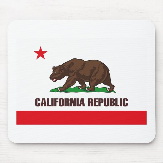 Kalifornien-Flagge Mousepad (Vorne)
