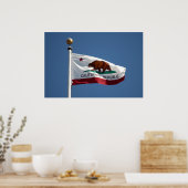 Kalifornien-Flagge Poster (Küche)