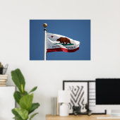 Kalifornien-Flagge Poster (Heimbüro)