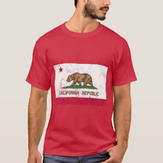 Kalifornien-Flagge Republik Vintage Retro Offiziel T-Shirt