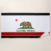 Kalifornien-Flagge Strandtuch (Vorderseite)